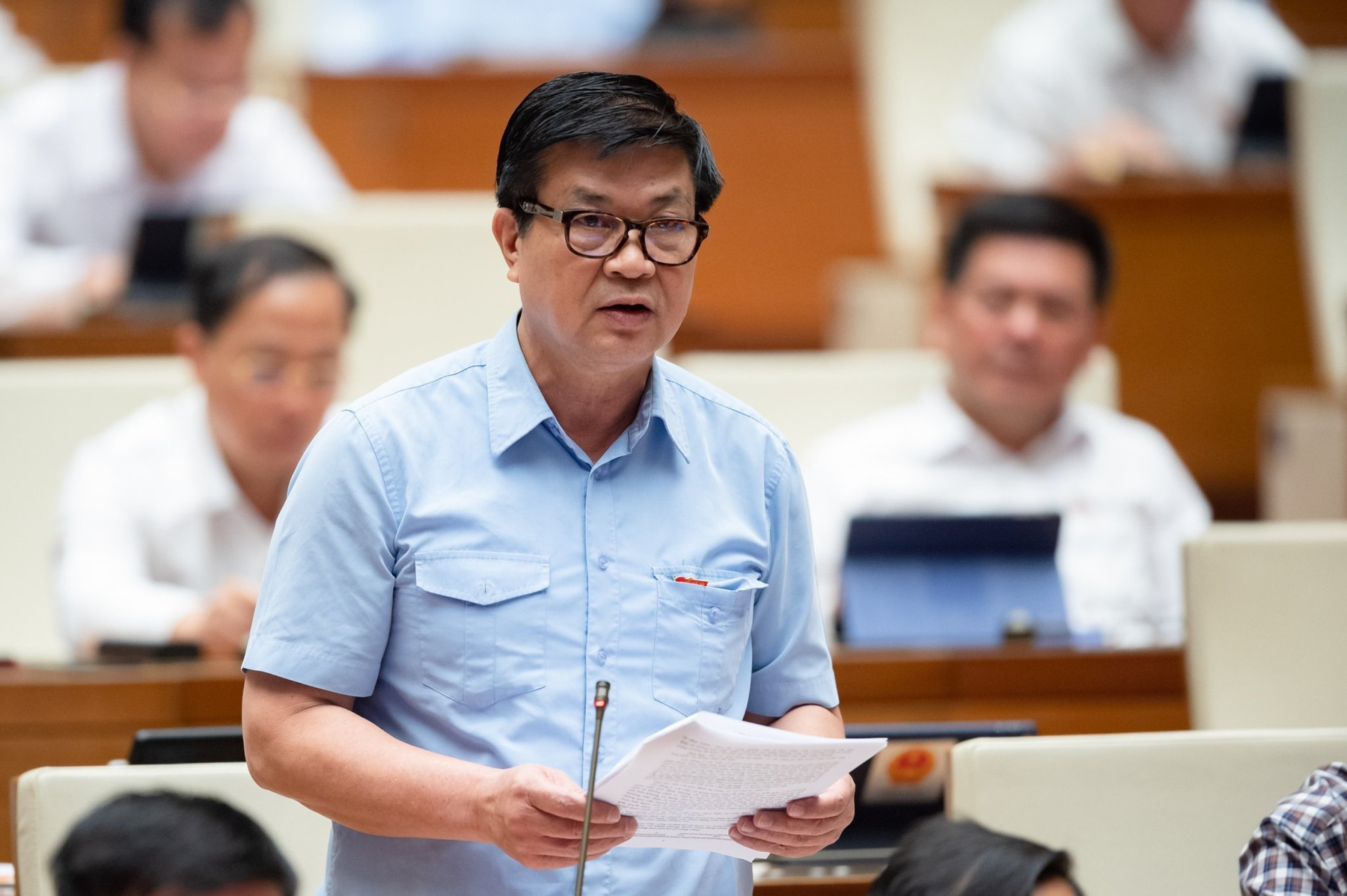 Đại biểu Đỗ Ngọc Thịnh (Khánh Hòa) góp ý dự án luật ngày 30/5/2023.