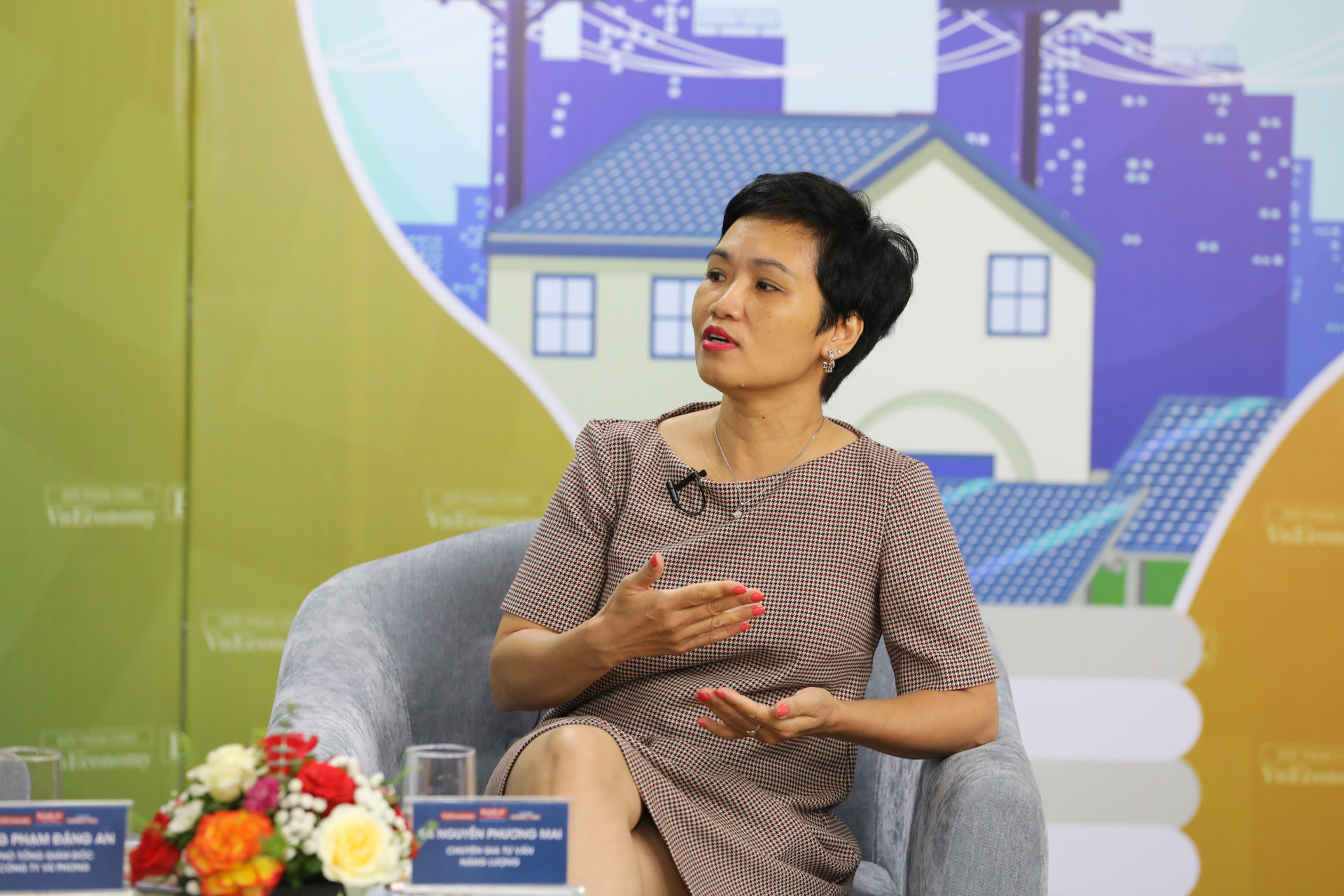 Bà Nguyễn Phương Mai, Chuyên gia tư vấn các dự án hỗ trợ ngành năng lượng tái tạo Việt Nam. Ảnh: Việt Dũng.
