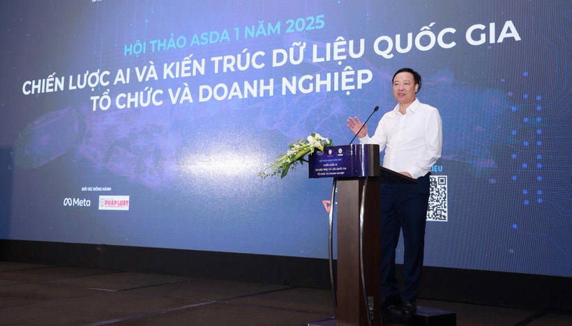 Thiếu tướng Nguyễn Ngọc Cương - Giám đốc Trung tâm Dữ liệu Quốc gia, Phó Chủ tịch Hiệp hội Dữ liệu quốc gia. (Ảnh: PV/Vietnam+)