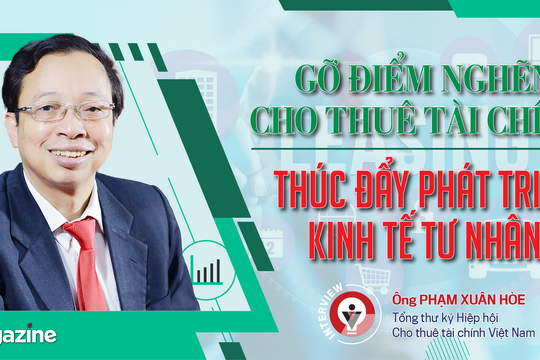 Gỡ điểm nghẽn cho thuê tài chính, thúc đẩy phát triển kinh tế tư nhân